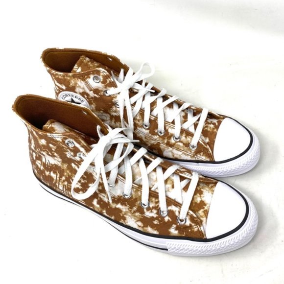 Converse Ctas High Top Shoes Men’s Size Canvas Warm Tan White Skate A06004C - Picture 5 of 11